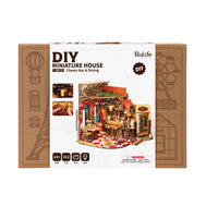 Puzzle in 3d che riproduce in miniatura un grazioso bar dall'atmosfera vintage