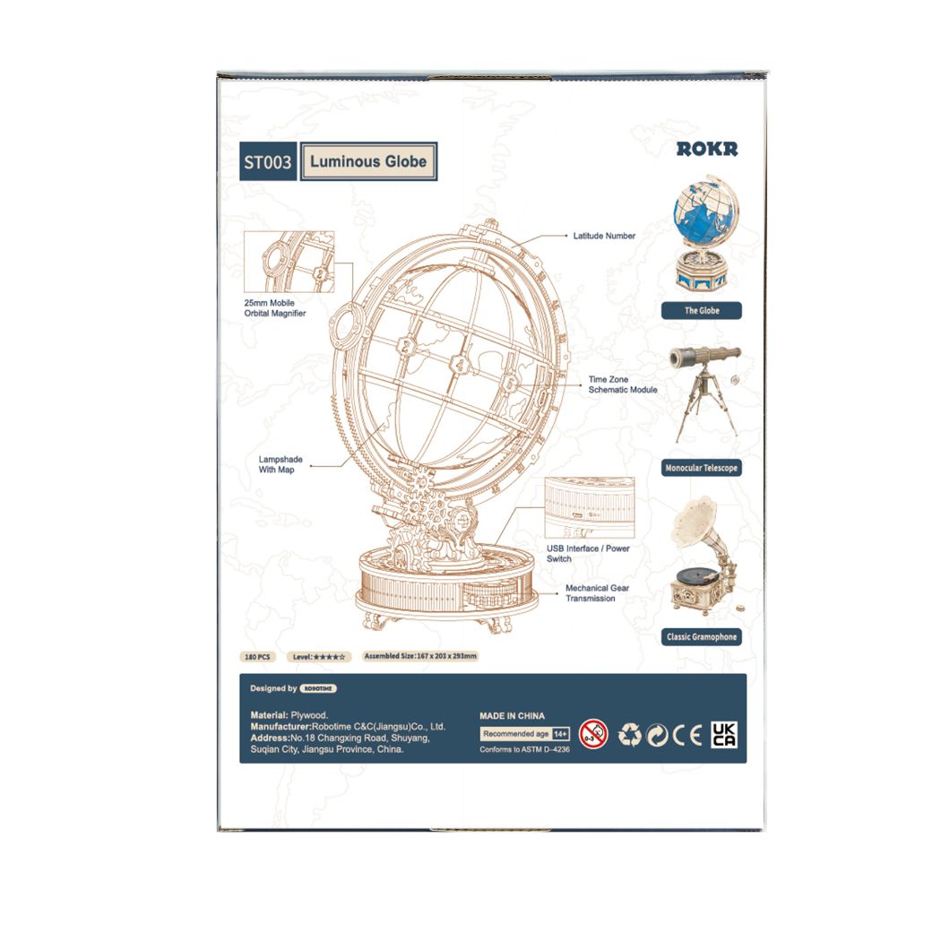Modellino in 3d che riproduce un mappamondo luminoso