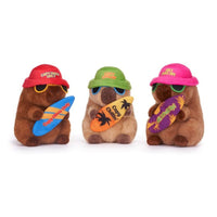 Plush capibara con surf