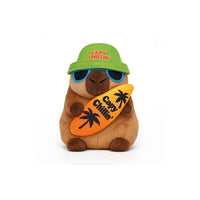 Plush capibara con surf