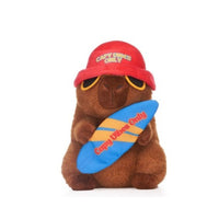 Plush capibara con surf