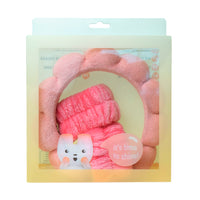 Set per la skincare composto da un cerchietto e due polsini in tessuto super morbido