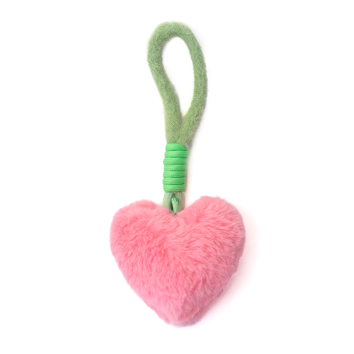 Portachiavi in peluche a forma di cuore