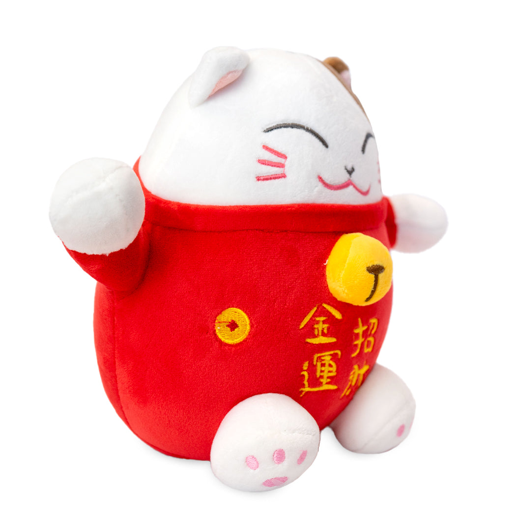 Plush gattino della fortuna Maneki Neko.