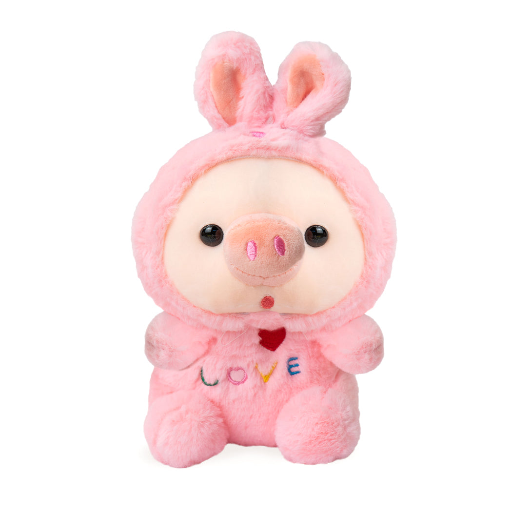 Plush maialino super fluffy con scritta love.
