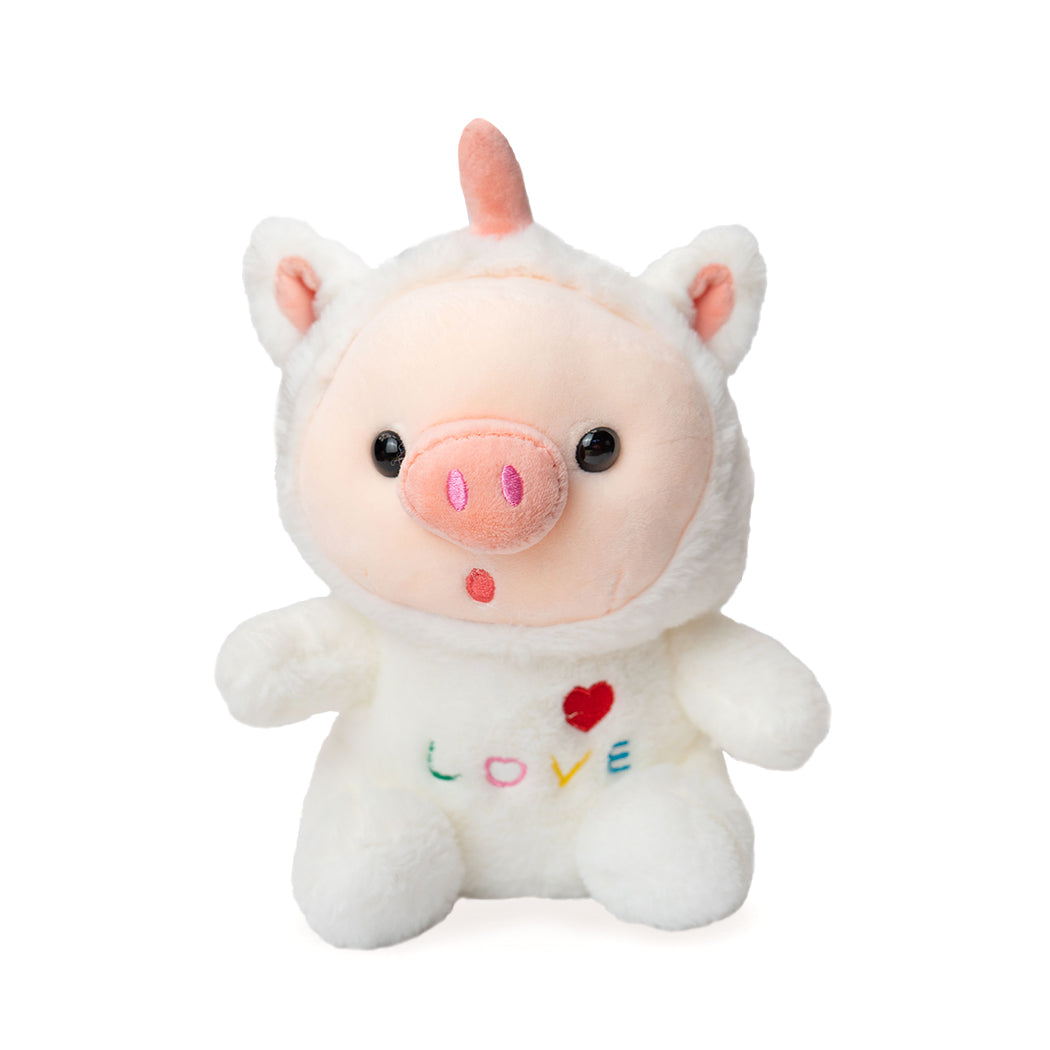 Plush maialino super fluffy con scritta love.