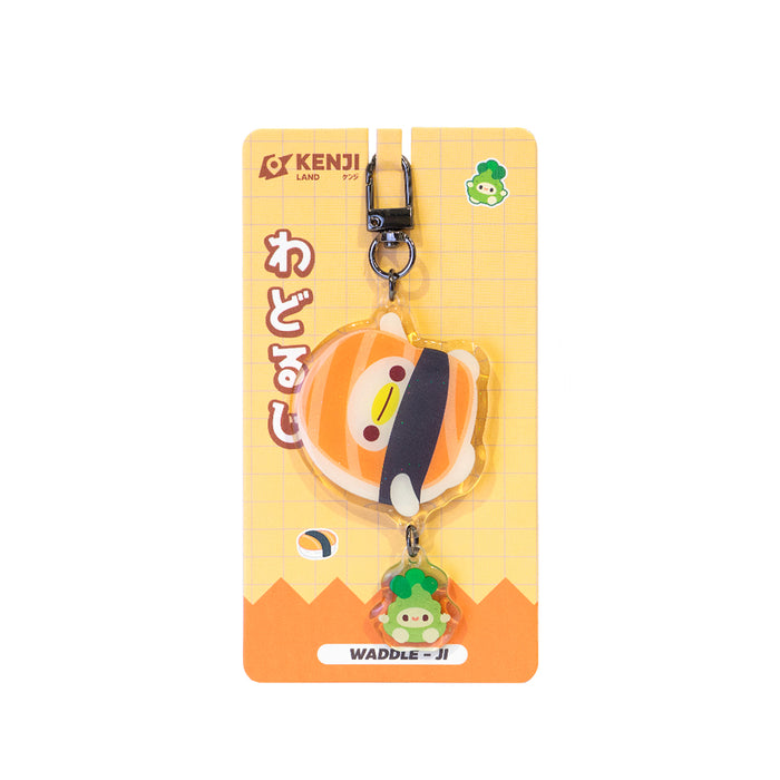 Simpatico portachiavi a forma di sushi in acrilico