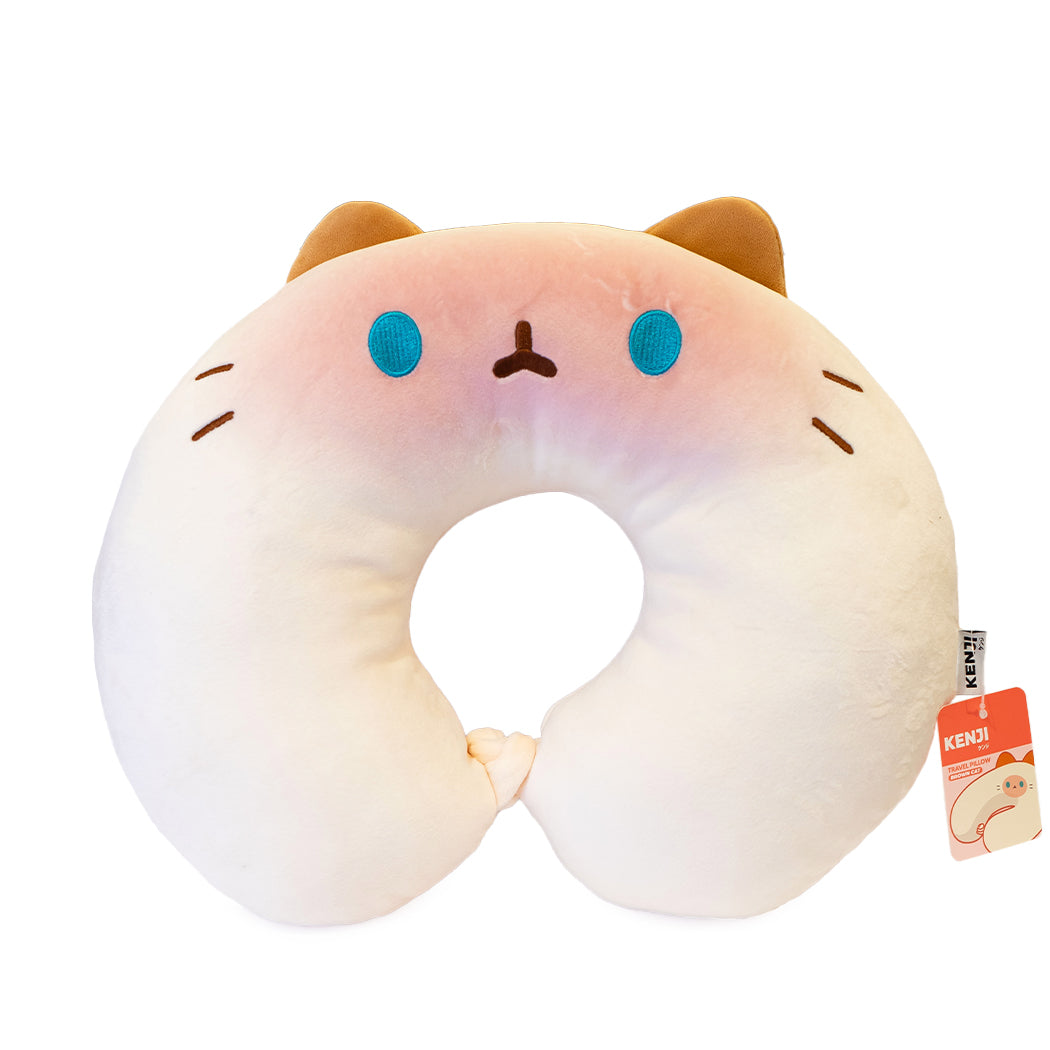 Cuscino da viaggio a forma di gattino