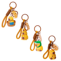 Simpatico portachiavi a forma di capibara.