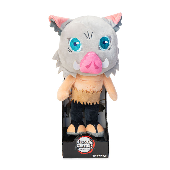 Peluche del personaggio Inosuke della serie Demon Slayer.