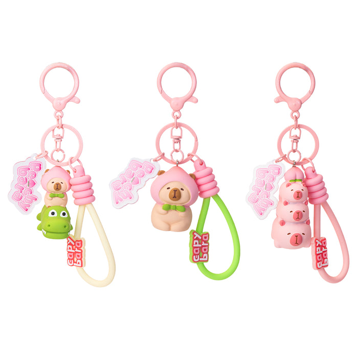 Portachiavi a forma di capibara.