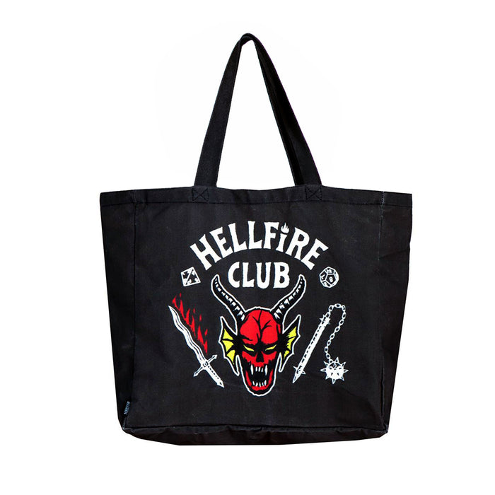 Tote Bag XL di Stranger Things con stampa Hellfire Club