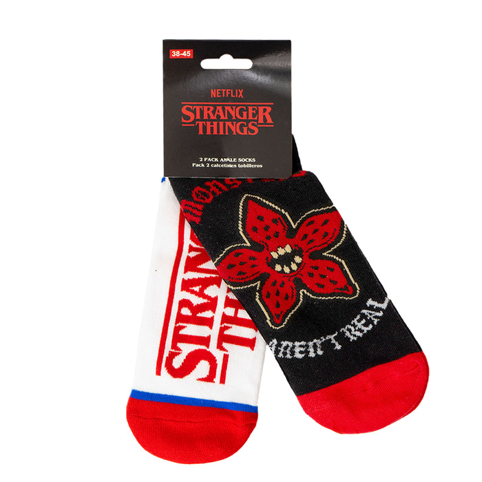 Set con due paia di calzini alla caviglia di Stranger Things.