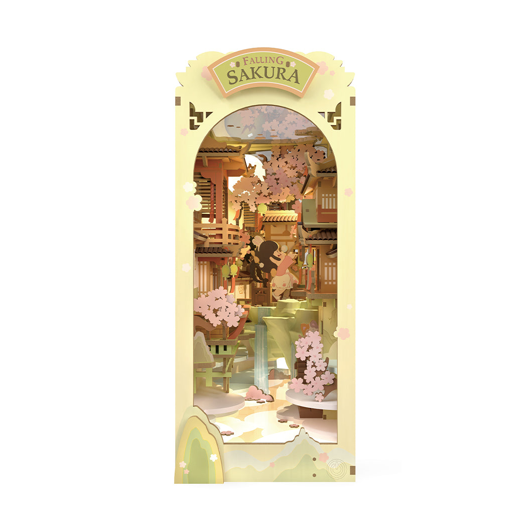 Puzzle in 3d che riproduce in miniatura la fioritura dei ciliegi in Asia.