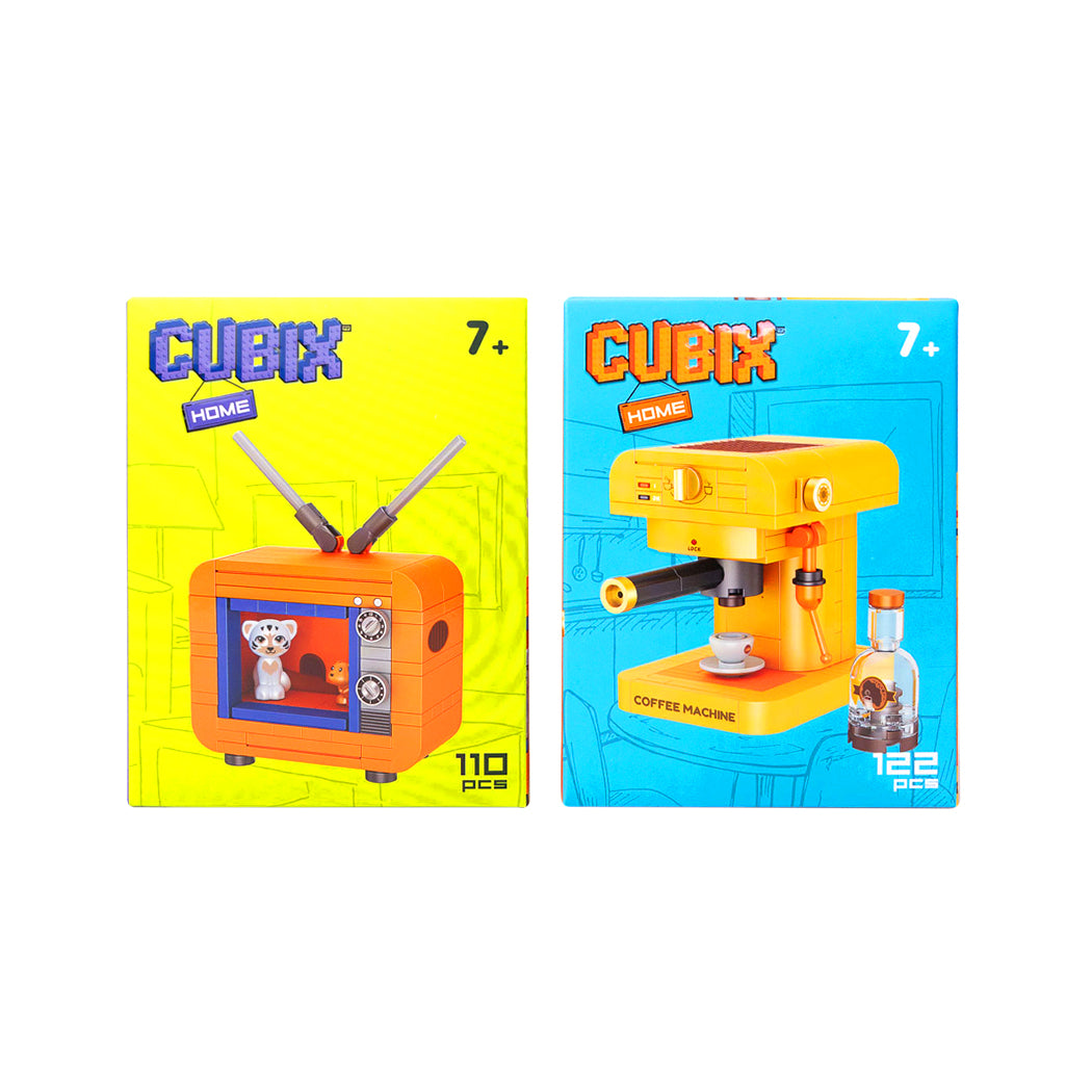 Costruzione a mattoncini della collezione elettrodomestici.