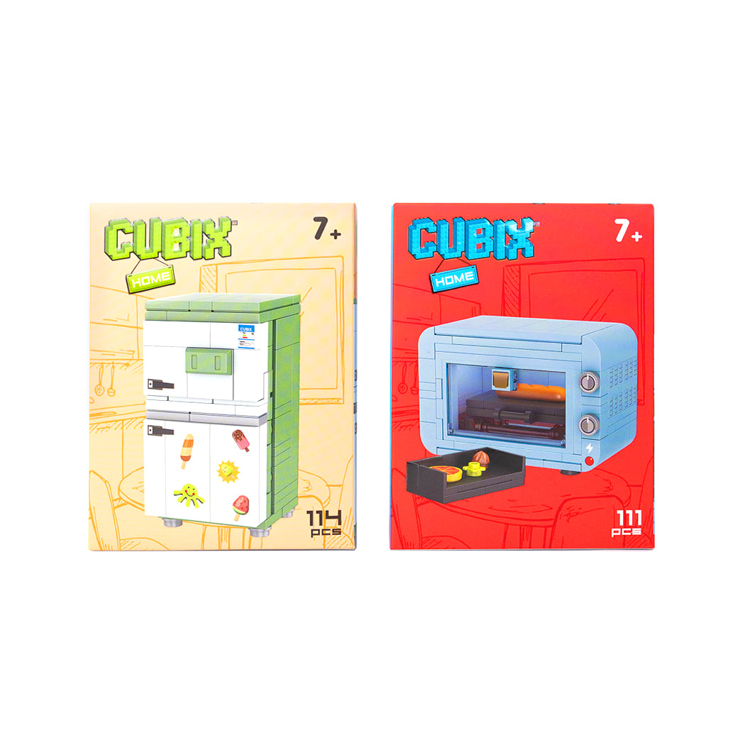 Costruzione a mattoncini della collezione elettrodomestici.