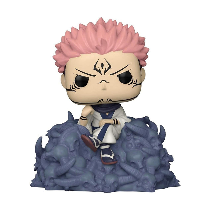 Funko Pop Deluxe del personaggio Ryomen Sukuna rappresentato sul trono.