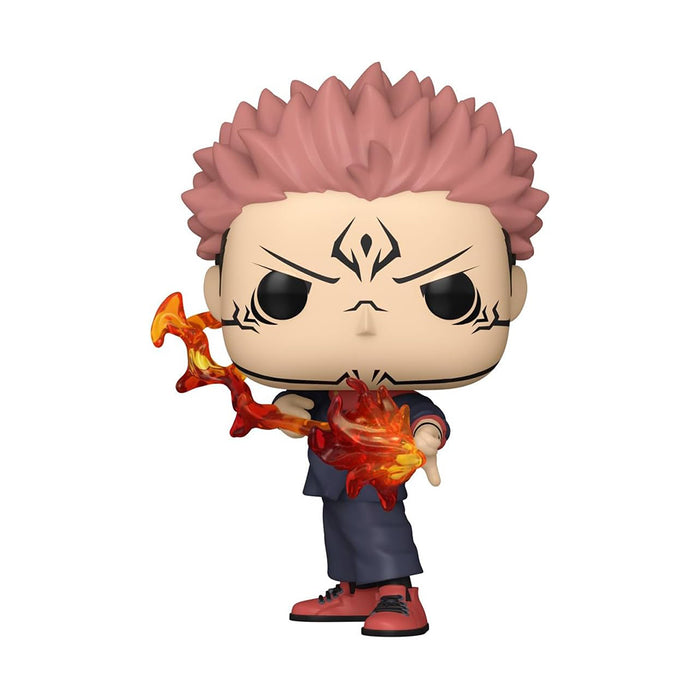 Funko Pop Deluxe del personaggio Ryomen Sukuna rappresentato con la sua Freccia di Fuoco