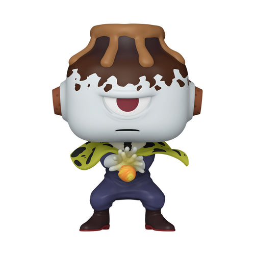 Funko Pop  del personaggio Jogo della serie JuJutsu Kaisen mentre sta per lanciare un attacco di fuoco