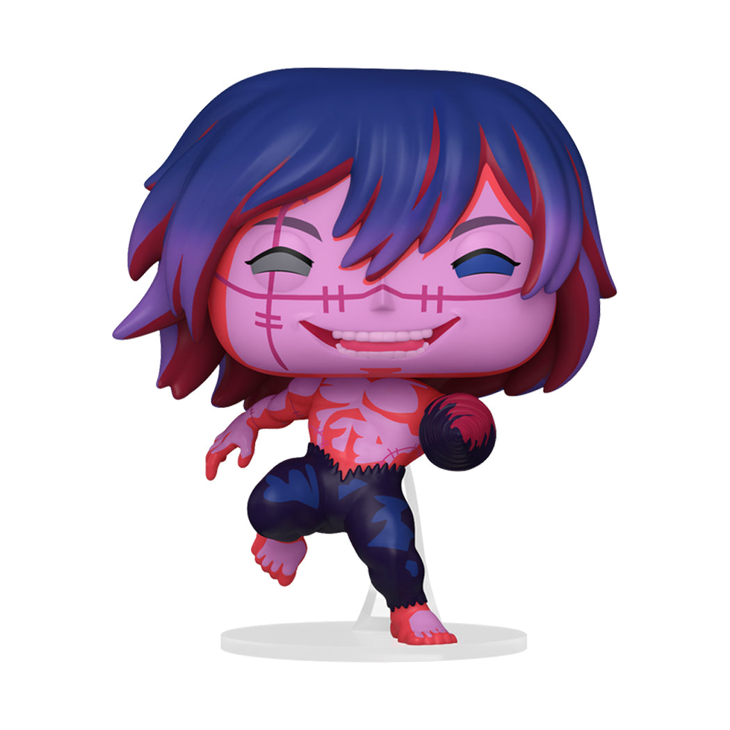 Funko Pop  del personaggio Mahito della serie JuJutsu Kaisen mentre sta attivando la sua tecnica di attacco