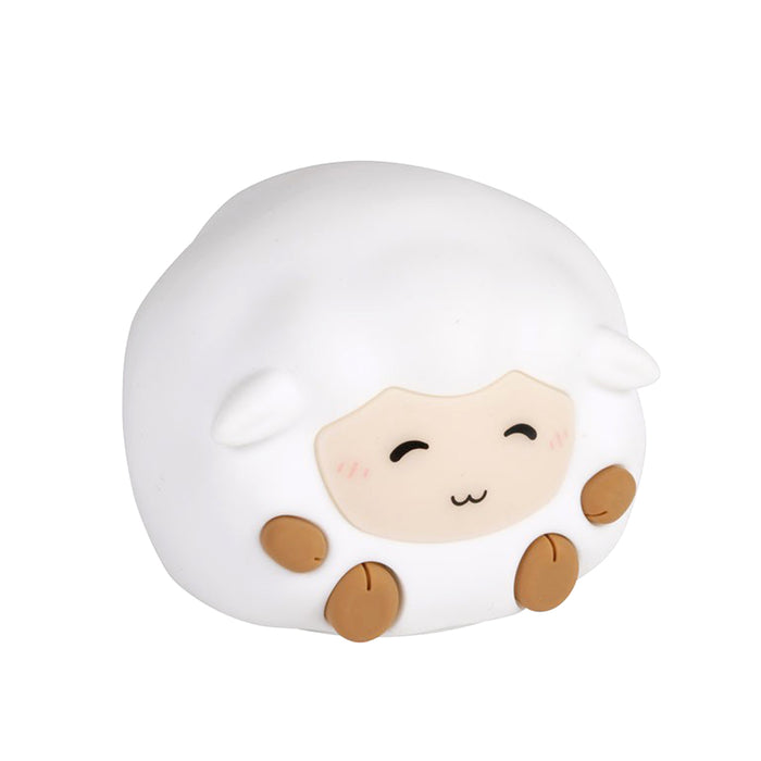 Lampada notturna a forma di pecorella soft touch con luce a led che cambia colore