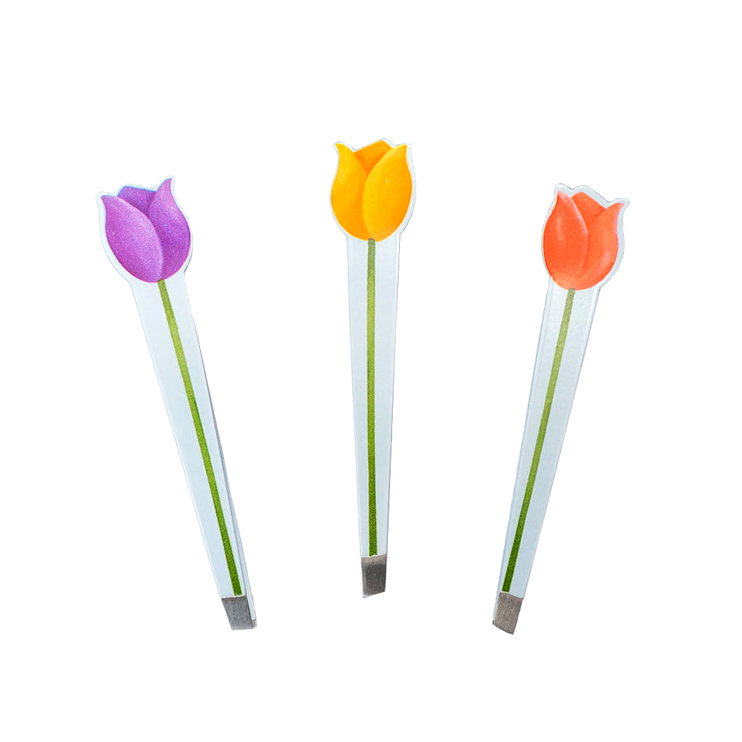 Pinzette per sopracciglia a forma di tulipano.
La pinzetta è disponibile in 3 varianti: tulipano rosa, tulipano giallo, tulipano viola.