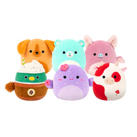 Plush Squishmallows Mini. 
La collezione completa è composta da: mucca, cagnolino, cactus, anatra frappuccino, pipistrello.