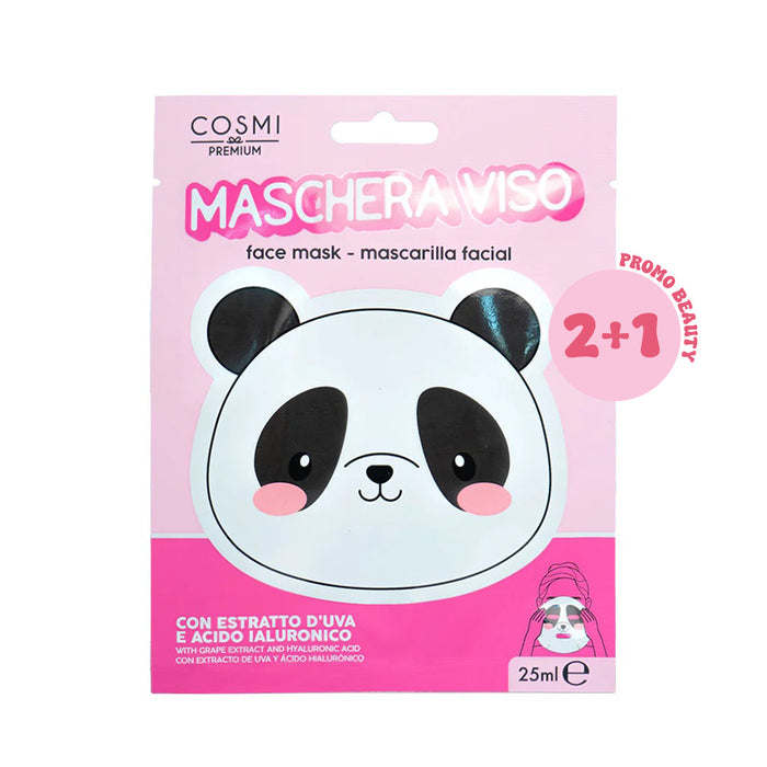 Facial Mask Estratto Di Uva - Panda|Colore:Unico