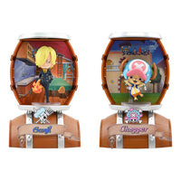 Blind Box di One Piece Barrel Capsule. All'interno della botte puoi trovare i personaggi più iconici della serie.