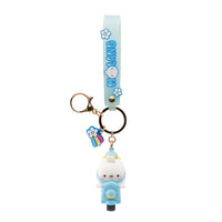 Portachiavi di Molang sullo scooter.