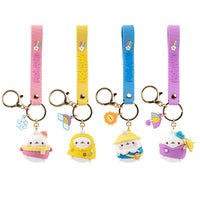 Portachiavi di Molang season series.
Il portachiavi è disponibile in 4 varianti: rosa, lilla, giallo, celeste.