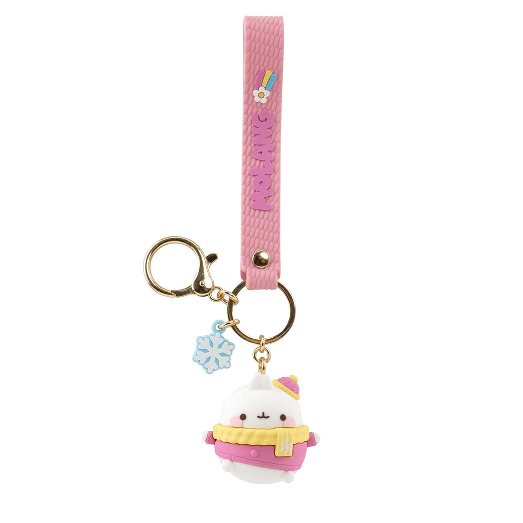 Portachiavi di Molang season series.
Il portachiavi è disponibile in 4 varianti: rosa, lilla, giallo, celeste.