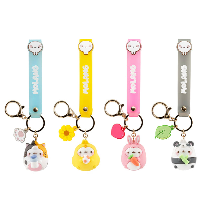 Portachiavi di Molang animal series.
Il portachiavi è disponibile in 4 varianti: panda, pulcino, coniglietto, gattino.