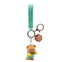 Portachiavi di Butter Bear Serie 1.
Il portachiavi è disponibile in 4 varianti: rosa, celeste, verde, giallo