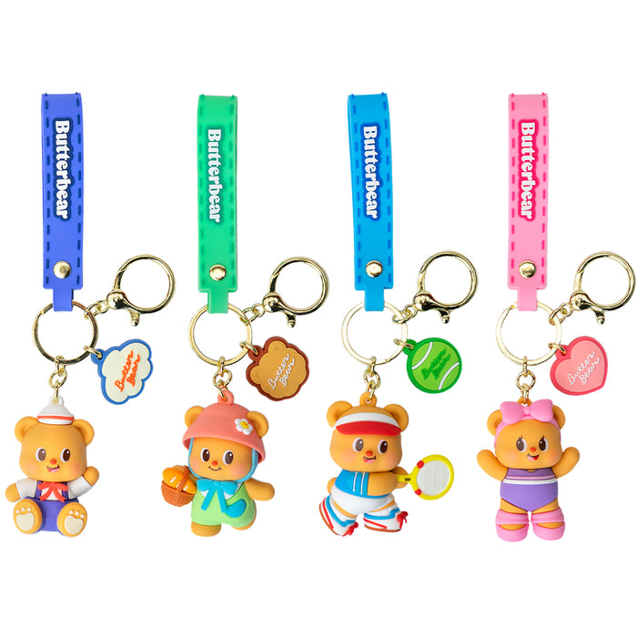 Portachiavi di Butter Bear Serie 2.
Il portachiavi è disponibile in 4 varianti: viola, celeste, verde, rosa.