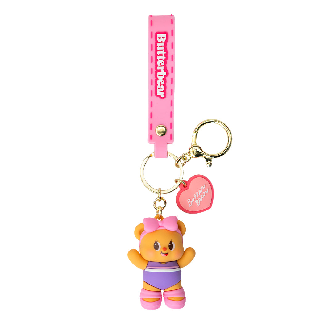 Portachiavi di Butter Bear Serie 2.
Il portachiavi è disponibile in 4 varianti: viola, celeste, verde, rosa.