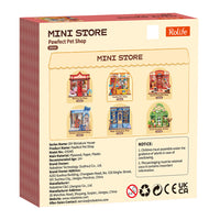 Puzzle in 3d che riproduce in miniatura un negozio per pet.