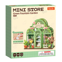 Puzzle in 3d che riproduce in miniatura un negozio di fiori