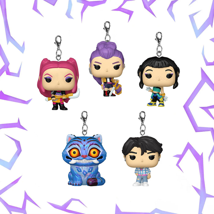 Blind Box versione portachiavi con i personaggi della serie Kpop Demon Hunters.