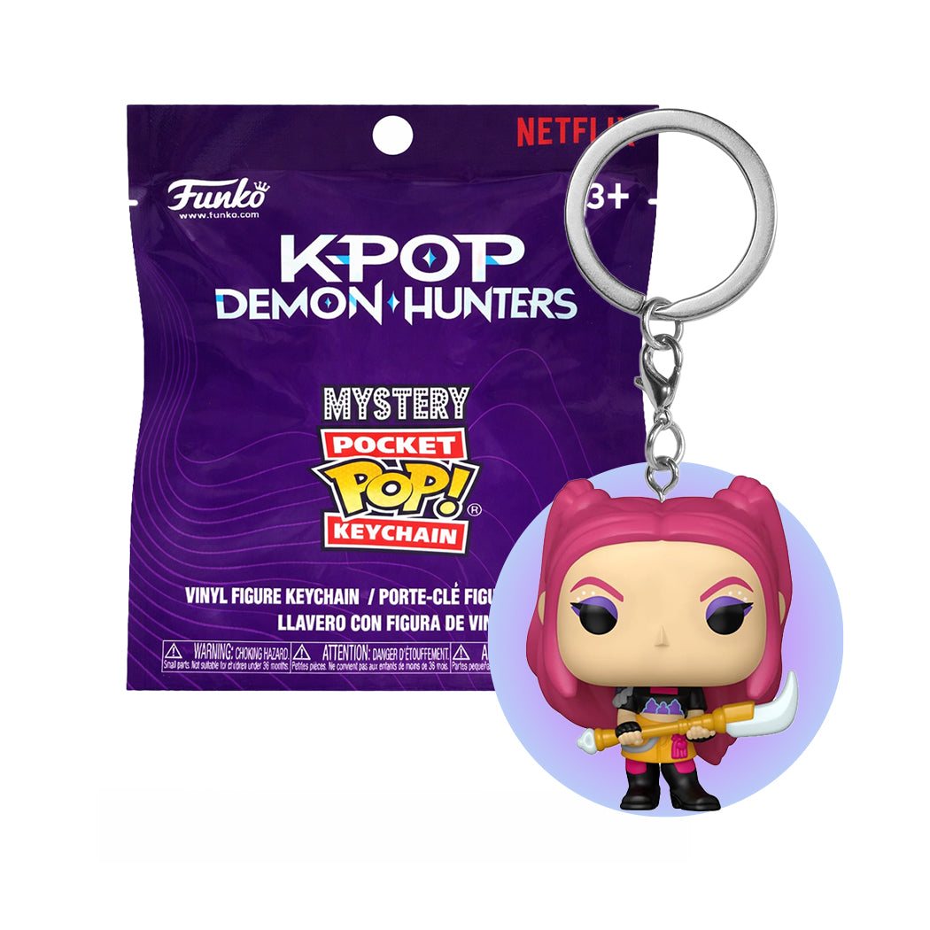 Blind Box versione portachiavi con i personaggi della serie Kpop Demon Hunters.