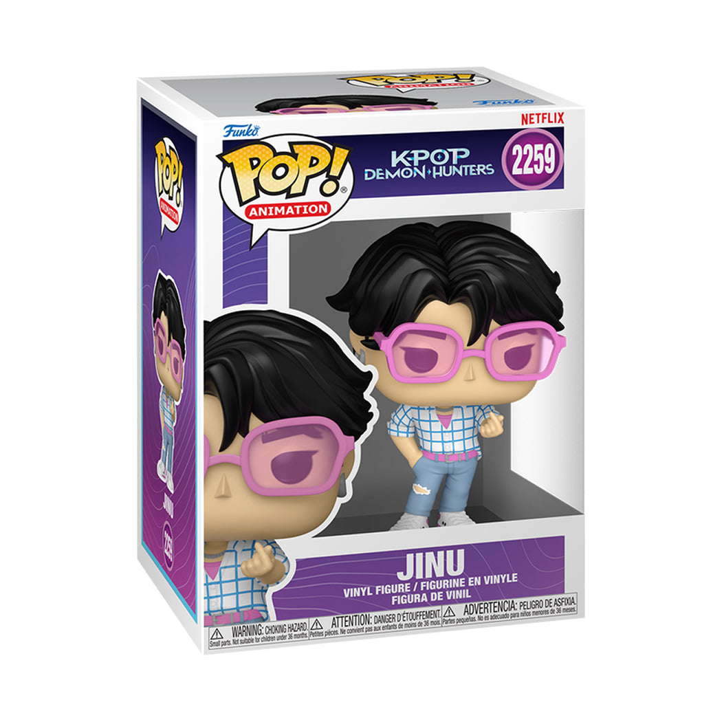 Funko Pop del personaggio Jinu della serie Kpop Demon Hunters