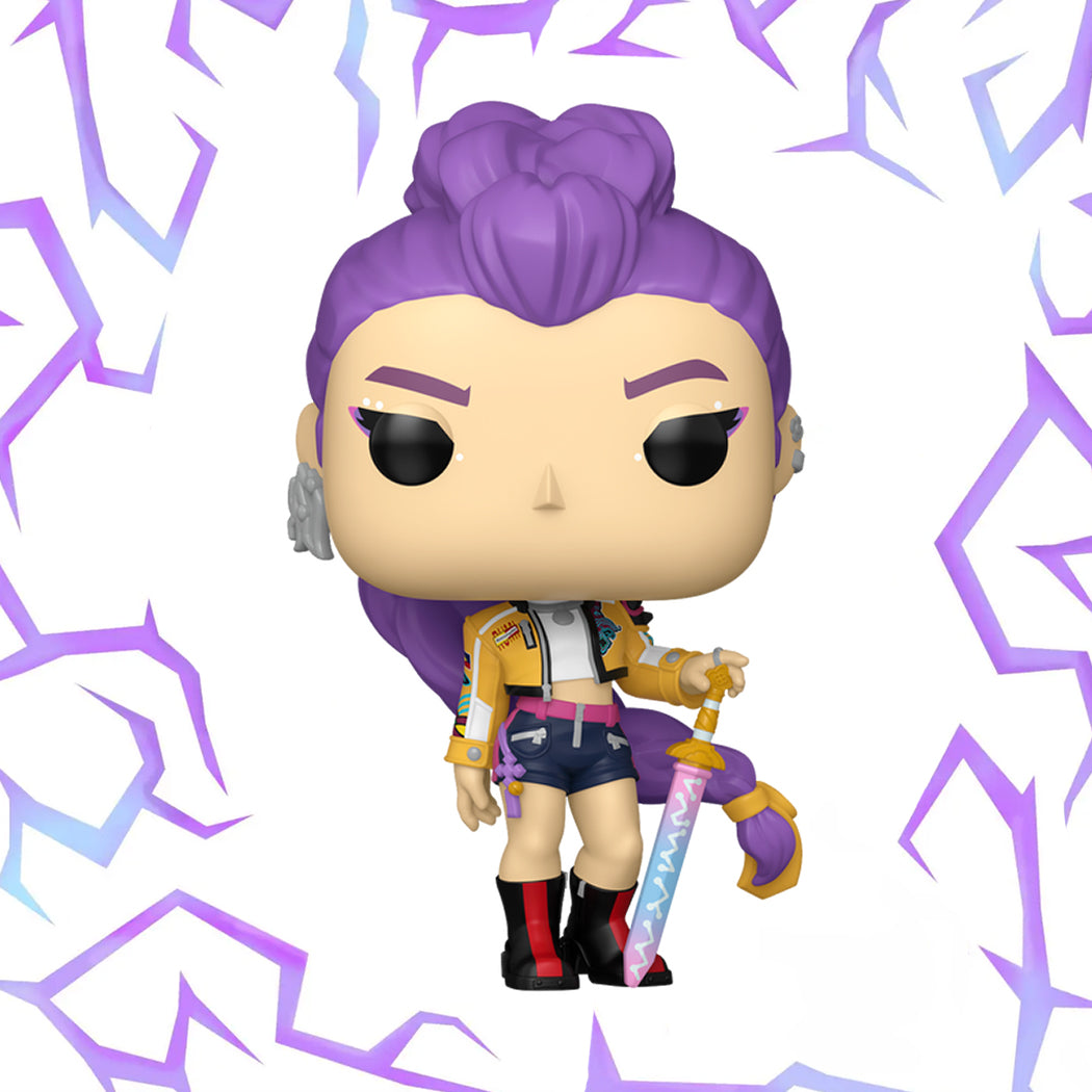Funko Pop del personaggio Rumi della serie Kpop Demon Hunters.