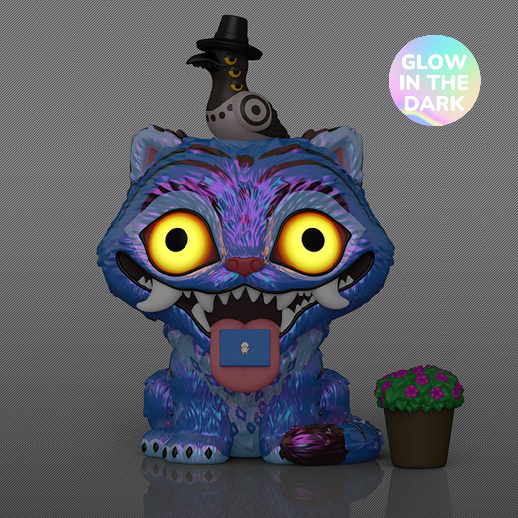 Funko Pop del personaggio Derpy insieme al corvo Sussie della serie Kpop Demon Hunters.
