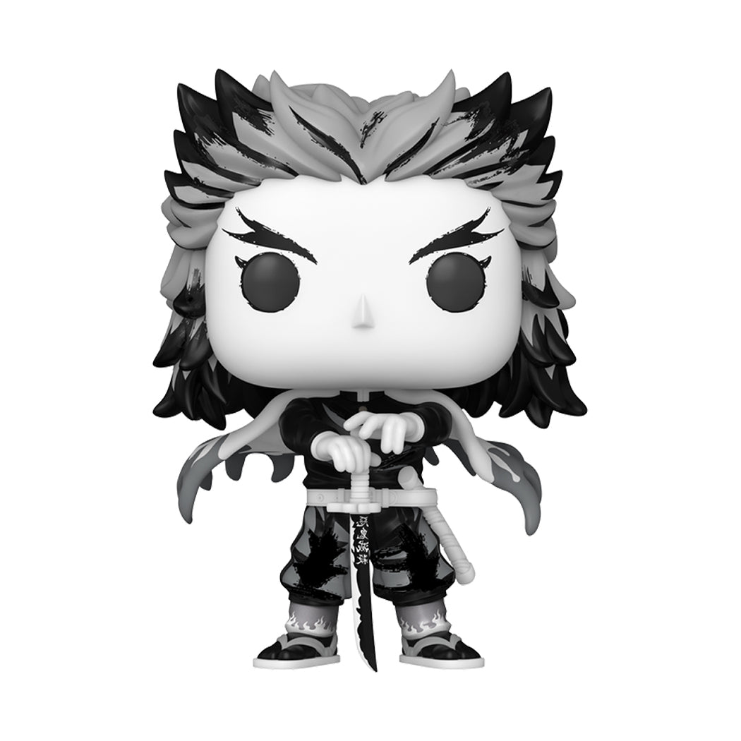 Funko Pop del personaggio Kyojuro Rengoku della serie Demon Slayer.