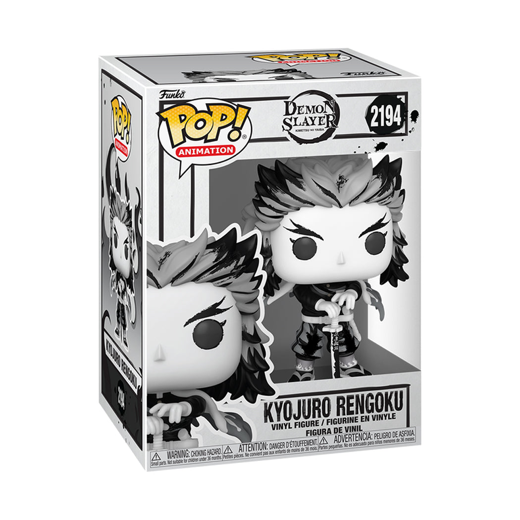 Funko Pop del personaggio Kyojuro Rengoku della serie Demon Slayer.