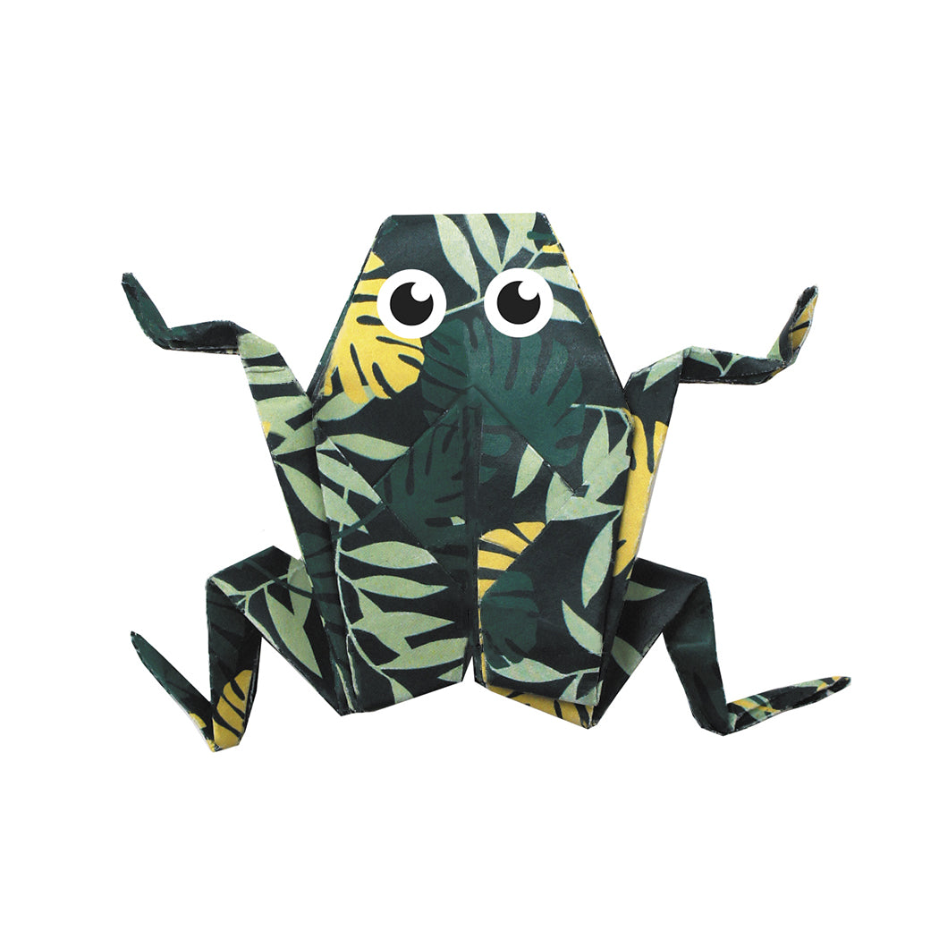 21 fogli di carta stampata per origami 20,3 x 20, 3 cm per realizzare una rana