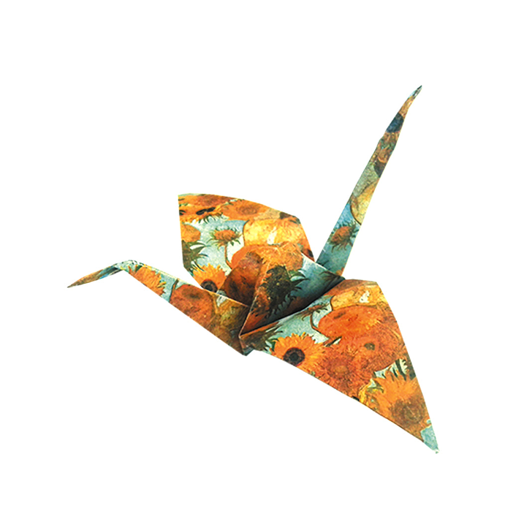 20 fogli di carta per origami 15x15 cm con stampa ispirata ai quadri di Van Gogh per realizzare una gru