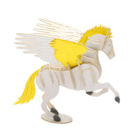 Puzzle in 3d in cartoncino che riproduce un unicorno