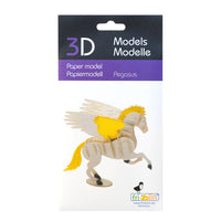 Puzzle in 3d in cartoncino che riproduce un unicorno