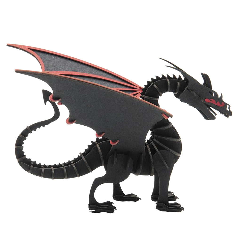Puzzle in 3d in cartoncino che riproduce un drago.